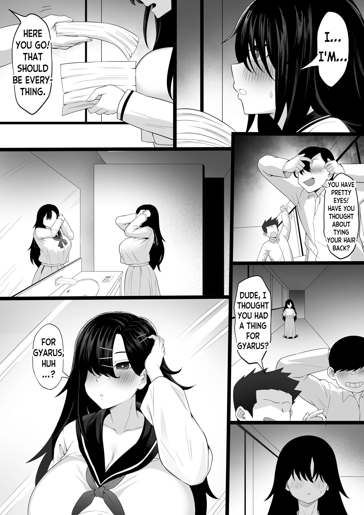 Hentai Manga Comic-Busty Gyaru's Secret-Read-34
